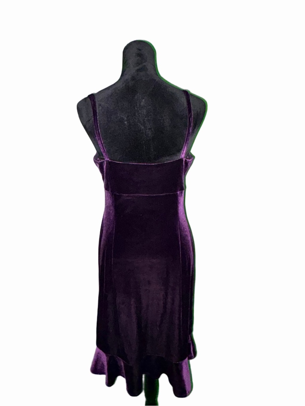 🆕💜 Muse Purple Velvet Ruched Bust Slip Mini Dress Size 8 - Picture 2 of 9
